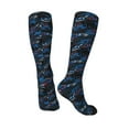 thumbnail image 4 of Haiem Blue Sports Car Socks, Funny Novelty Crazy Design Cotton Socks Sports Socks Knee High Socks For Men, Women,1Pairs - Gift For Working Friends, 4 of 9