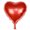Red, variant on UDIYO 18in Reusable Shiny Heart Foil Balloons Valentine Wedding Engagement Party Decor