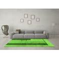 thumbnail image 3 of Ahgly Company Indoor Square Abstract Green Modern Area Rugs, 8' Square, 3 of 4