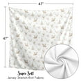 thumbnail image 2 of Sweet Jojo Designs Deer Floral Pink Green and White Swaddle Blanket, 2 of 4