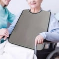 thumbnail image 2 of Babero transparente para adultos, baberos de plástico grandes ajustables para hombres y mujeres, protector de ropa reutilizable y lavable para comidas, babero, 29.5 x 17.7 pulgadas, delantal transpar, 2 of 6
