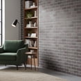 thumbnail image 3 of Ultimate 3D Wall Panels Brick Effect Cladding, Set of 2, 11 sq ft Coverage, Silverstone, 3 of 10