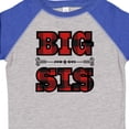 thumbnail image 4 of Inktastic Big Sis Buffalo Plaid Sister Girls Toddler T-Shirt, 4 of 5