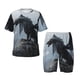 thumbnail image 1 of Balery Valley Gray Dragon Conjunto de Pijama Infantil de Manga Corta con Estampado – Ropa de Dormir de Algodón Suave-Small, 1 of 6