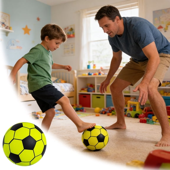 Clearance Silent for Kids Size 5 Pu Foam Football with Absorption Soft Noise Reduction Sponge Football for Training and Play Kids