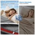 thumbnail image 2 of Grey Geometric Cooling Blanket,Lightweight Breathable Summer Throw Blanket with Double Sided Cold Effect,Modern Abstract Black White Red Striped Picnic Blankets Bed Sheet for Hot Sleepers 30"x40", 2 of 8