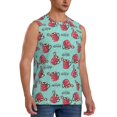 thumbnail image 2 of Daiia Snowflake Hot Cocoa Printed Men's Tank Tops,Casual Soft Sleeveless Gym Muscle Shirts Bodybuilding Tee-Medium, 2 of 8