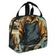 thumbnail image 2 of Easygdp Skeleton Chef BBQ Scene Bolsa Térmica Premium - Tela Oxford Impermeable, Gran Capacidad, Bolsillo Frontal, Unisex para Trabajo, Escuela, Actividades al Aire Libre y Picnics, 2 of 8