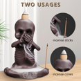 thumbnail image 4 of YSTIANN Gothic Skull Backflow Incense Kit, Reverse Flow Waterfall Burner with Holder + Cones Sticks, Unique Decor Set (Don't Say) WJ94-3202, 4 of 7