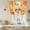Orange White, variant on Hello Fall Tie Up Curtains for Windows, Balloon Window Shades, Thanksgiving Orange Yellow Pumpkin Farmhouse Kitchen Window Treatments Roll Up Curtain for Basement/Nursery 52"x45"