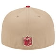 thumbnail image 4 of Men's New Era Tan Arizona Cardinals   Logo Main 59FIFTY Fitted Hat, 4 of 6