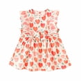 thumbnail image 1 of Jgppe Robe d'Été Sans Manches à Volants pour Bébé Fille, Col Rond, Imprimée, Décontractée, 9 Mois-5 Ans, 1 of 7