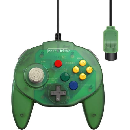 Retro-Bit Tribute 64 Controller for Nintendo N64 - Original Port - Forest (Best N64 Games For Android)