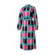 thumbnail image 5 of VISgogo Vestido casual para mujer, colorido, estampado geométrico, manga larga, medio cuello alto, vestido largo suelto VISgogo moda, 5 of 9