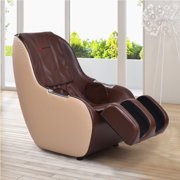 Goplus Electric Full Body Massage Chair Roller 3D Kneading Knocking Massage Chair Brown
