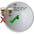 thumbnail image 5 of Desagüe emergente para baño, ajuste universal sin desbordamiento, acabado cepillado resistente a la corrosión, diseño a prueba de fugas, mecanismo de drenaje rápido con resorte interno, fácil, 5 of 5