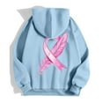 thumbnail image 3 of Cancer Awareness Hoodie 2025 Long Sleeve Full Zipper Hoodies with Pockets Hooded Sweatshirt Hoodie Women Jacket, 3 of 7