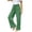 Green, variant on Beach Pants for Women Relaxed High Waisted Casual Trousers with Pockets and Drawstring Flowy Resort Style Long Womens Pants Casual Orange,S