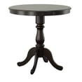 thumbnail image 2 of Contemporary Home Living Carved Round Pedestal Bar Table - 36" - Espresso Brown, 2 of 6