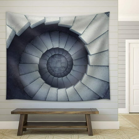 wall26 - Design Spiral Staircase Made ââOf Concrete - Fabric Wall Tapestry Home Decor - 51x60