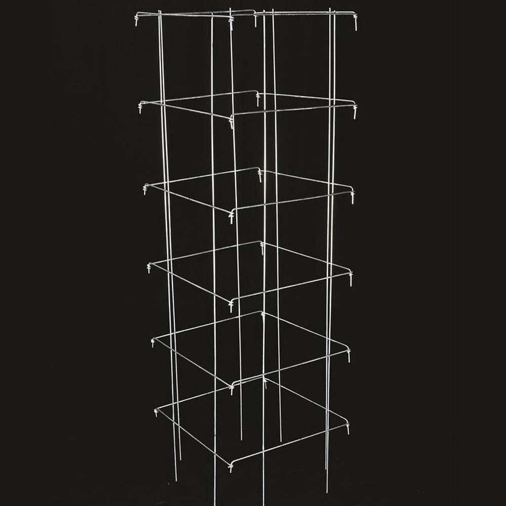 Tomato and Plant Vine Support Cages Square Steel 4 Feet High Set of 2