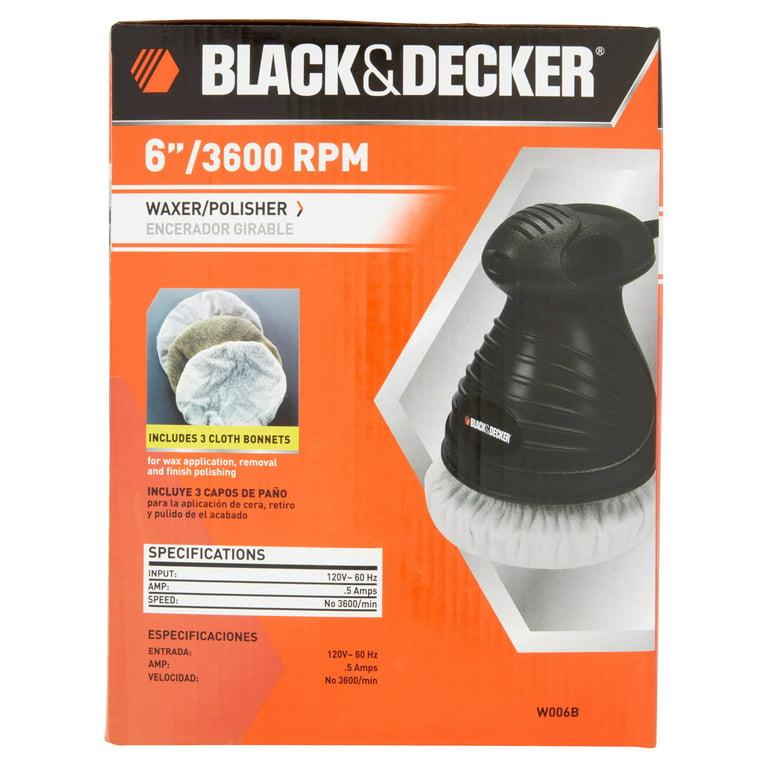 Black & Decker 95-043 6 Light Duty Polishing Bonnets with Foam Construction
