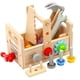 thumbnail image 1 of Conjunto de Herramientas de Madera para Niños con Tornillos Y Herramientas de Mano, Juguete de Construcción Educativo para Niños Pequeños 1-3, 1 of 5