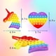thumbnail image 2 of 2 paquetes Pop Bubble Push Fidget, Popits It Fidget S Its Fidgets Paquetes de ansiedad Juego barato Autismo Rainbow Sensory Poppit Stress Relief Figut A Fidgetoys para niños Rainbow Xemadio WMCH-267, 2 of 7