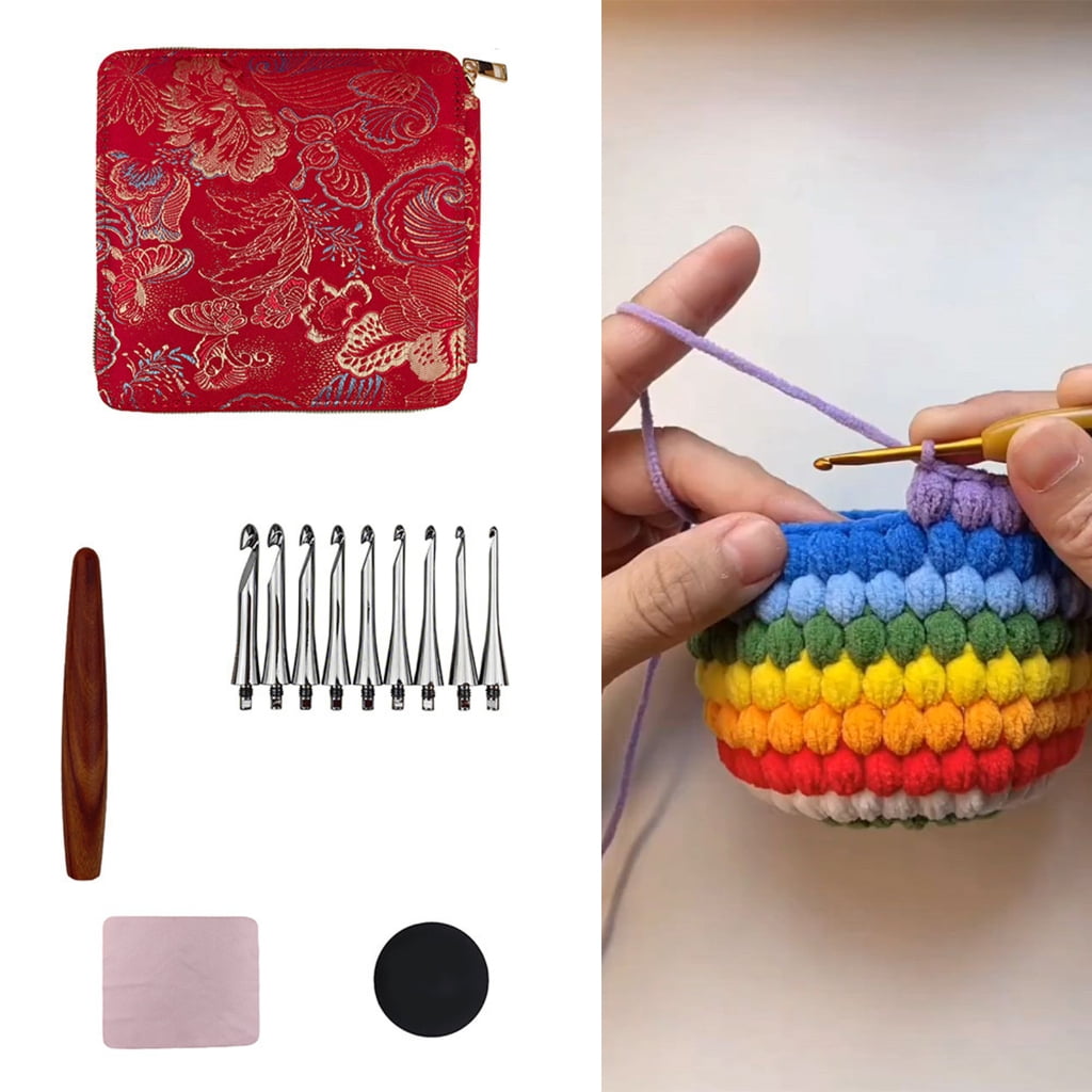 Interchangeable Crochet Hook Set 3.5-8.0mm Crochet Needle Knitting Needle
