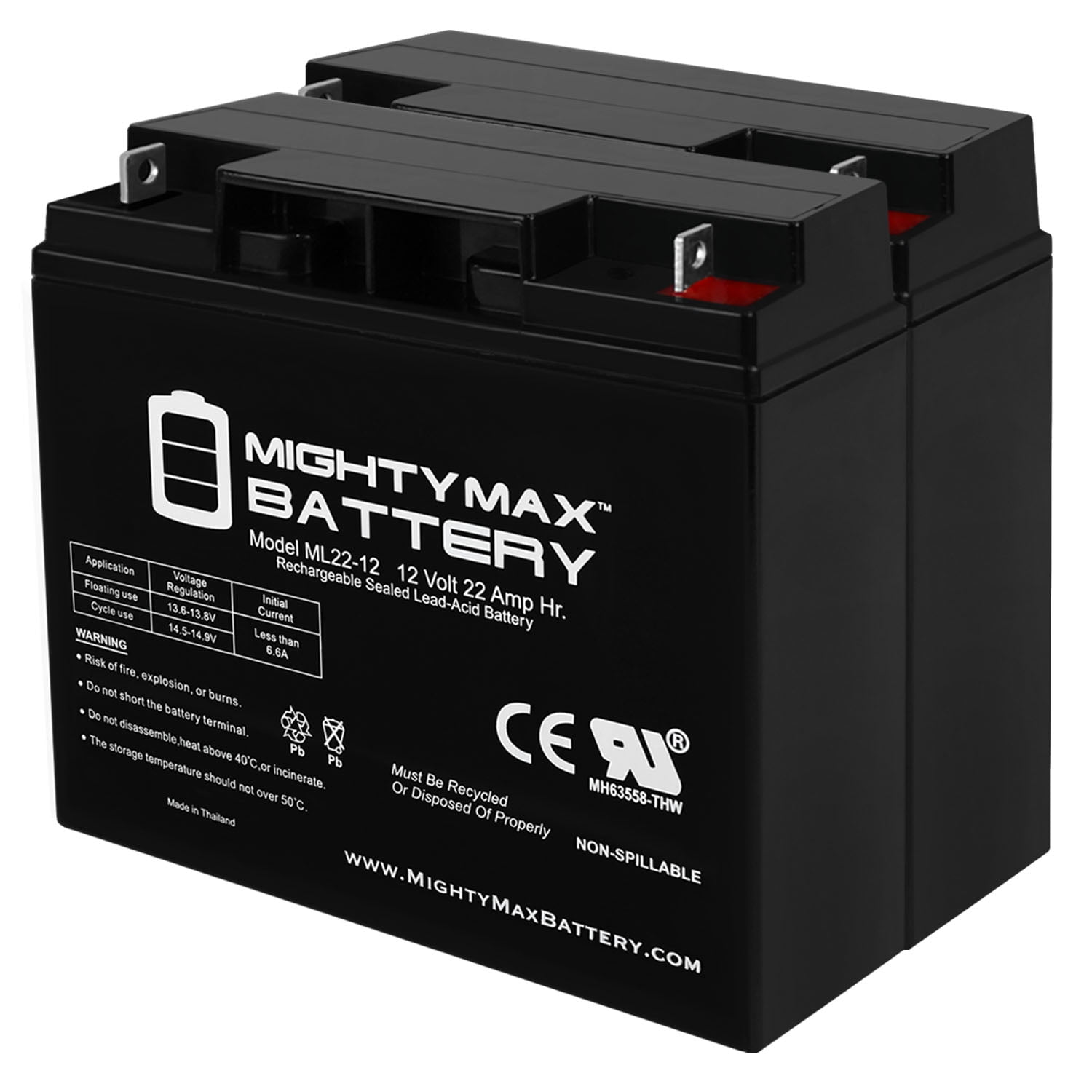 ML22-12 22AH Battery compatible with BMW R1100RS R1100RT 51913 -
