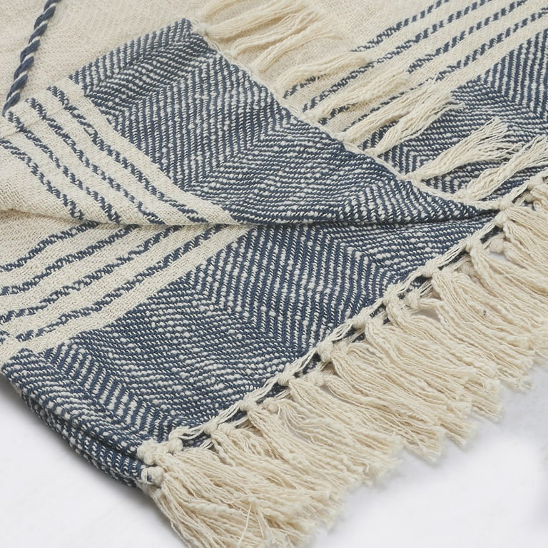 Birch Harbor Diamond Organic Cotton Throw Blanket Walmart