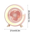 thumbnail image 3 of KTTECTOA LED Light Small Fan Silent Desktop Desktop Five-speed Built-in Fresh Photo Fan Clearance Decor Canada Days Home Essentials Home Decor, 3 of 8
