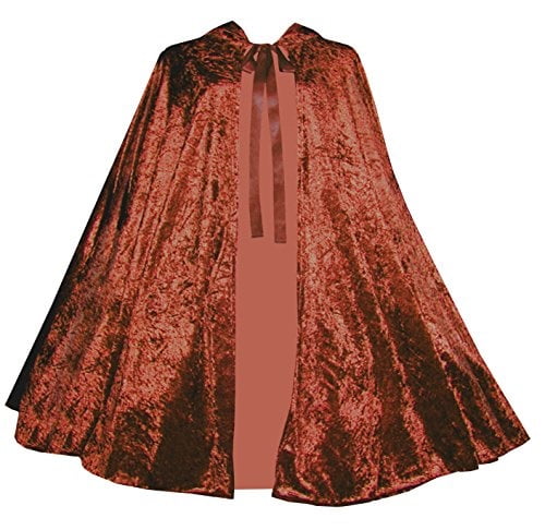 Victorian Vagabond Gothic Renaissance Steampunk Velvet Hooded Cape Cloak 