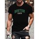 thumbnail image 1 of Camiseta informal de manga corta para hombre con estampado digital 3D "BOSTON", tejido de poliéster, cuello redondo, corte regular, ideal para verano, estilo urbano, para adultos, hombres, mujeres, ad, 1 of 7