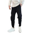 thumbnail image 1 of Zszcpp Wide Leg Pants Men'S Pocket Sports Drawstring Leisure Embroidered Label Straight Vogue Trousers Casual Trouser, 1 of 3