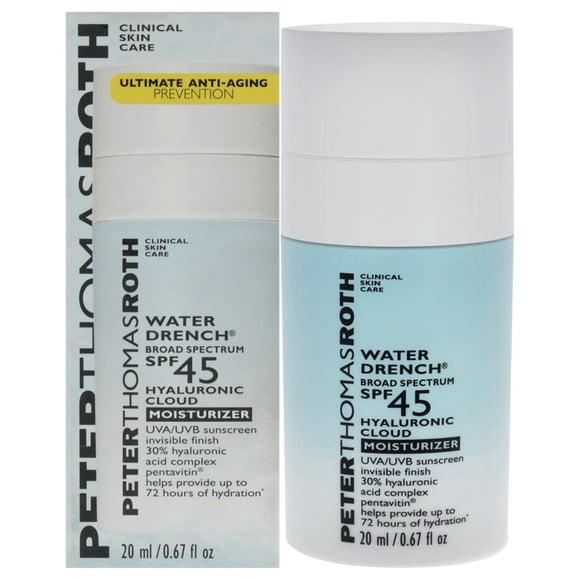 Water Drench Cloud Cream Moisturizer SPF 45 by Peter Thomas Roth for Unisex - 0.67 oz Cream