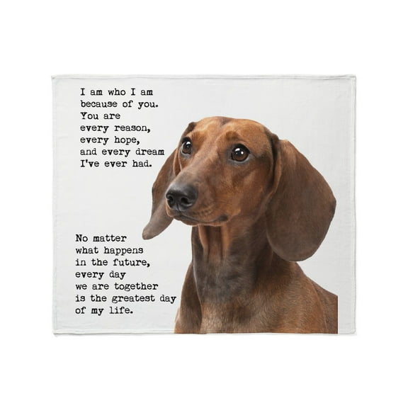 CafePress - Dachshund Throw Blanket - Soft Fleece Throw Blanket, 50"x60" for All Ages