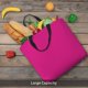 thumbnail image 5 of Fotbe Darkmagenta Bolsa Tote con Estampado para Mujer, Bolsos con Cremallera, Bolsa de Hombro Casual de Gran Capacidad con Bolsillos Internos, 5 of 7