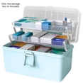 thumbnail image 1 of MesaSe Pill Storage Box 3-Layer Large Capacity Home Cosmetics Case Plastic Sundries Organizer  Ordinary Style  Pink, 1 of 10