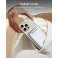thumbnail image 5 of ESR Slim Magnetic Wallet Compatible with iPhone 12-17 Series & Select Samsung, 5-Card RFID-Blocking Holder with Magnetic Sticker, White, 5 of 10