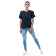 thumbnail image 5 of Time and Tru Women's Boyfriend Short Sleeve Pocket Tee, 2-Pack, Sizes XS-XXXL, 5 of 19