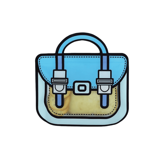 20 Pack Blue Party Goodie Bags - Resealable Ziplock Favor Bags for Kids Birthday, Snacks, and Last Day of School Treats