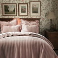 thumbnail image 6 of Levtex Home - Wilhemina Quilt Set - Twin Quilt and One Standard Sham - Solid Ruffled - Dusty Rose - Quilt (68x86in.) and Sham (20x26in.) - Reversible - Cotton, 6 of 9