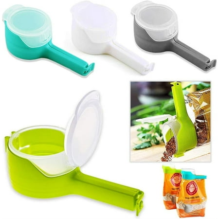 

Bag Clips for Food Food Storage Sealing Clips with Pour Spouts Kitchen Chip Bag Clips Plastic Cap Sealer Clips Great for Kitchen Food Storage and Organization