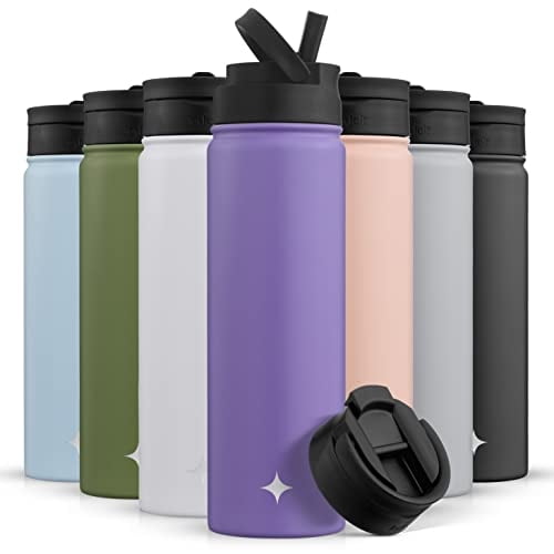 ?JoyJolt botella de agua triple aislada con tapa de paja Y JoyJolt JoyJolt