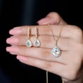 thumbnail image 5 of Rosec Jewels Natural Ethiopian Opal Teardrop Necklace and Earrings Set for Women - AAA Quality - Ready to Gift with Jewelry Box, 10K Yellow Gold, 5 of 9
