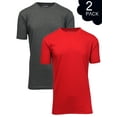 thumbnail image 2 of Men's Short Sleeve Crew Neck Cotton Blend Classic Tee (S-3XL) 2 Pack, 2 of 7