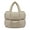 Beige, variant on Light Weight Big Capacity Cotton Padded Handbag Puffer Tote Bag(Pink)