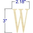 thumbnail image 2 of Pack of 1, 3 Inch x 1/4 Inch W Fangsong Font Wood Letters for Wood Craft Project, Children or Adult Art Work, Home and Holiday Décor and DIY Fun, Made in USA, 2 of 2