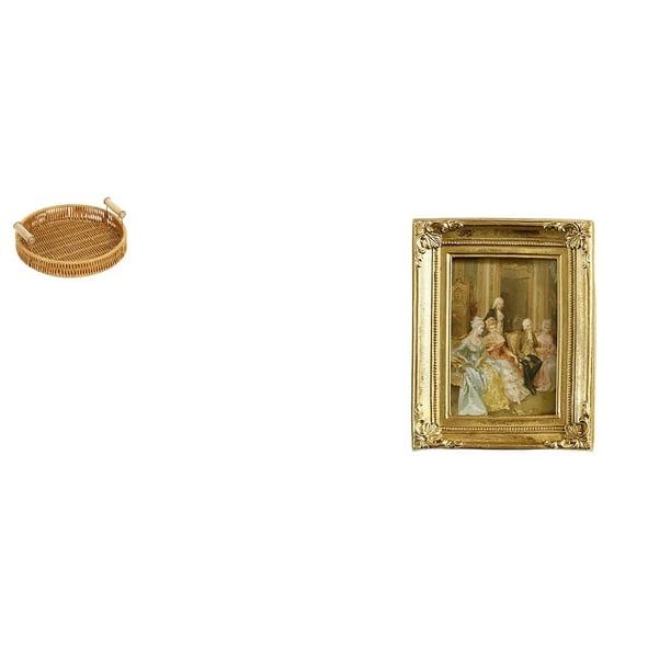 Cestas de almacenamiento,Cestas de almacenamiento de cocina tejidas con asas hechas a mano,Cestas de pan redondas Bandejas para servir Rectángulo,Marco de fotos,Soporte para marco de fotos de